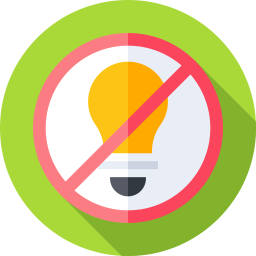 No light Flat Circular Flat icon