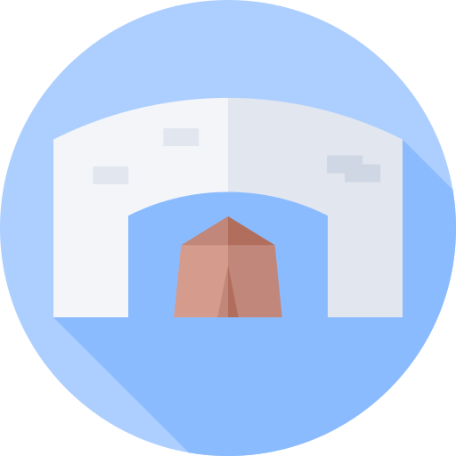 다리 Flat Circular Flat icon