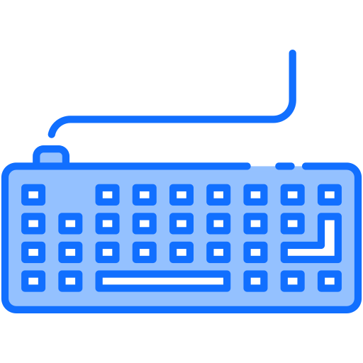 Electric keyboard Generic Blue icon