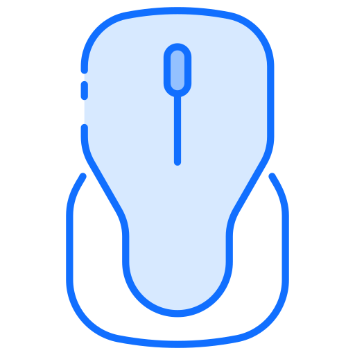 clicker del ratón Generic Blue icono