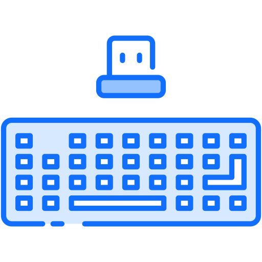 clavier sans fil Generic Blue Icône