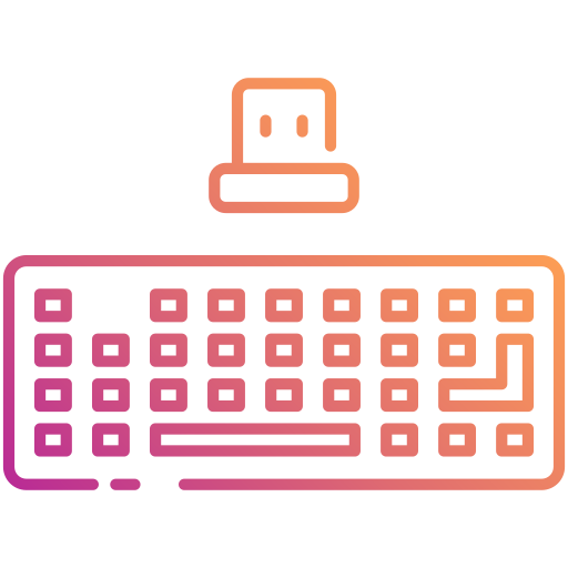 Wireless keyboard Generic Gradient icon