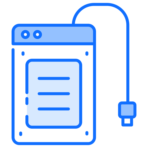 External harddisk Generic Blue icon