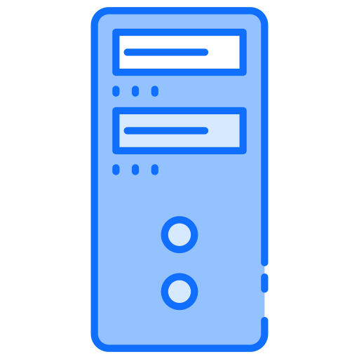 ordenador torre Generic Blue icono