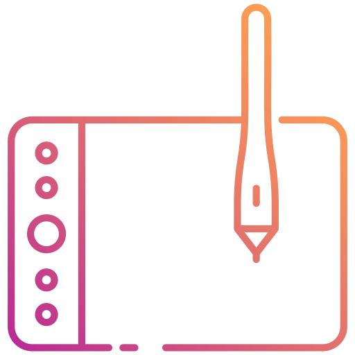 Graphic tablet Generic Gradient icon