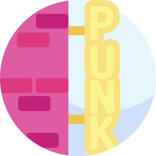 Punk Detailed Flat Circular Flat icon
