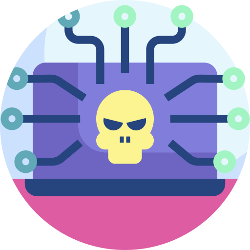 hacker Detailed Flat Circular Flat icoon