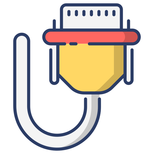 Vga cable Generic Outline Color icon