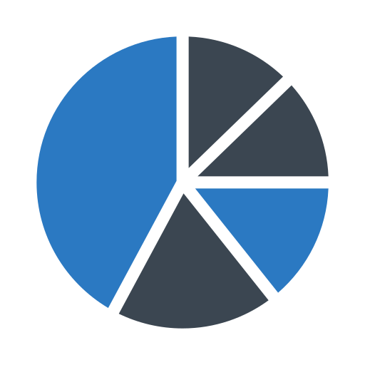 Круговая диаграмма Generic Blue иконка