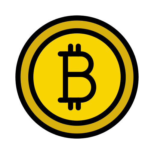 bitcoin Vector Stall Lineal Color icon