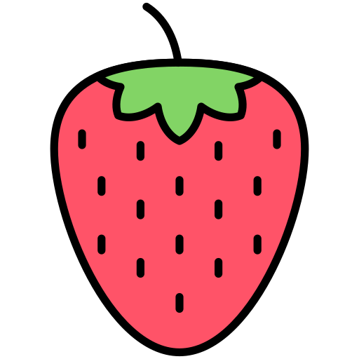 Strawberry Generic Outline Color icon