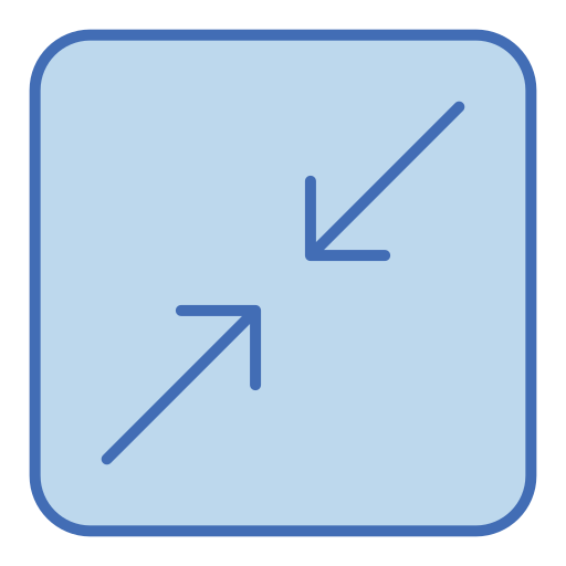minimaliseren Generic Blue icoon