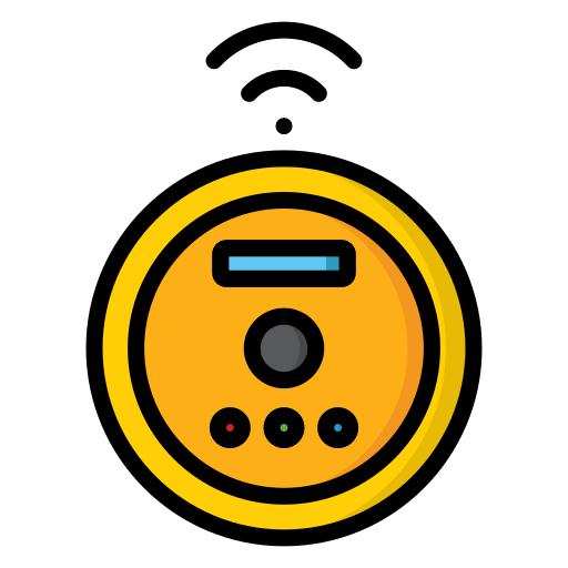 Robot vacuum cleaner Generic Outline Color icon