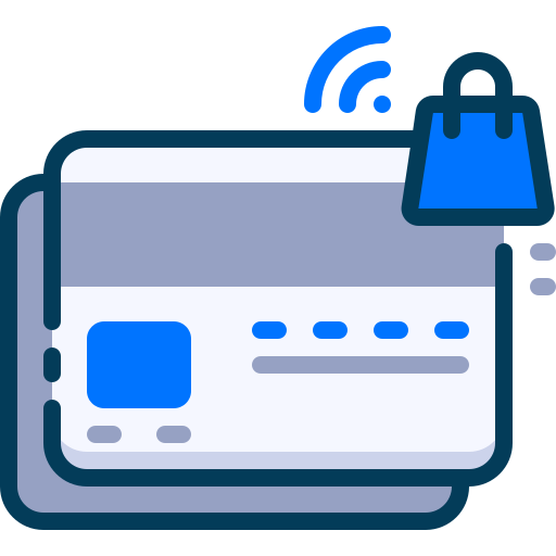 Credit card Generic Blue icon