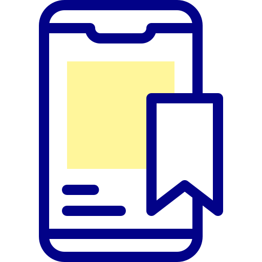 Bookmark Detailed Mixed Lineal color icon