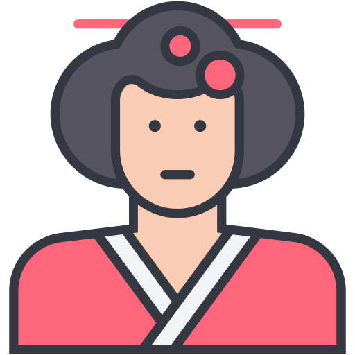 Geisha Generic Outline Color icon
