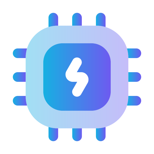 cpu Generic Flat Gradient Ícone