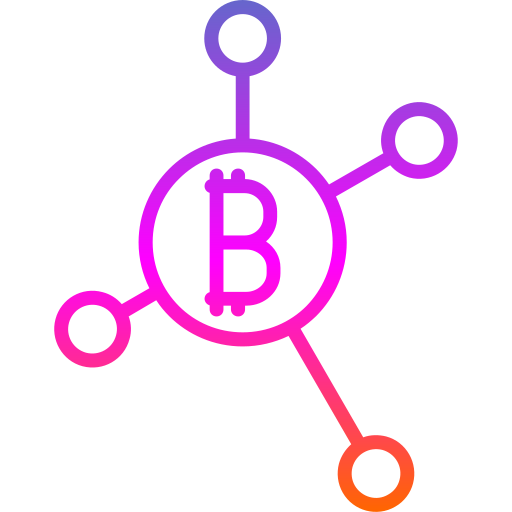 blockchain Generic Gradient icoon