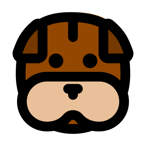 Bulldog face Generic Outline Color icon