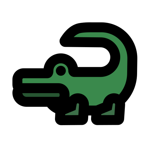 Crocodile Generic Outline Color icon
