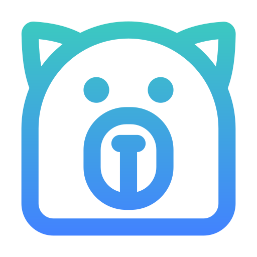 Bear face Generic Gradient icon