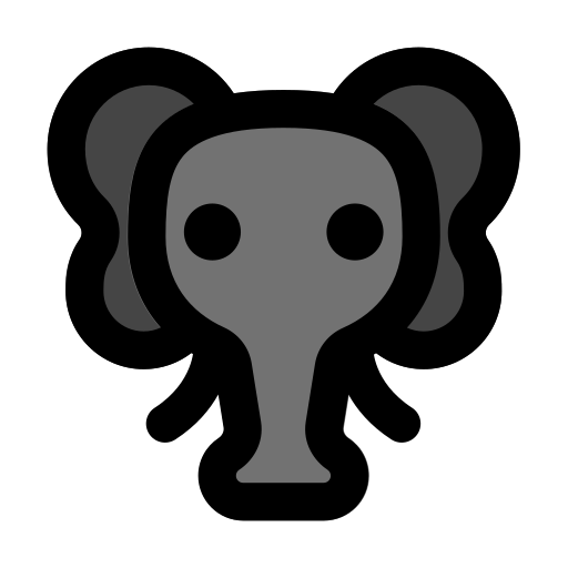 elefante Generic Outline Color icono