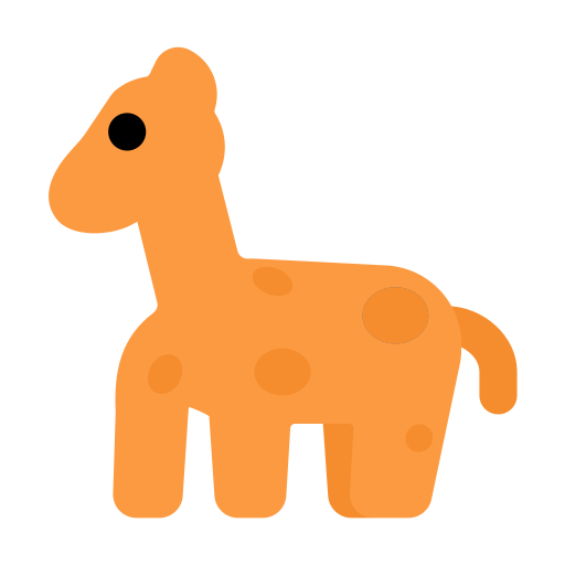 giraffe Generic Flat icoon