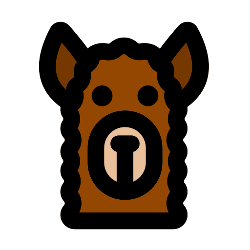 Llama Generic Outline Color icon