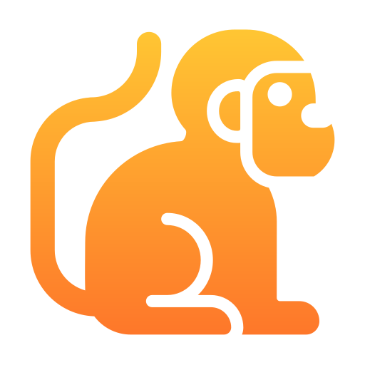 원숭이 Generic Flat Gradient icon