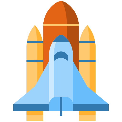 space shuttle Generic Flat icona