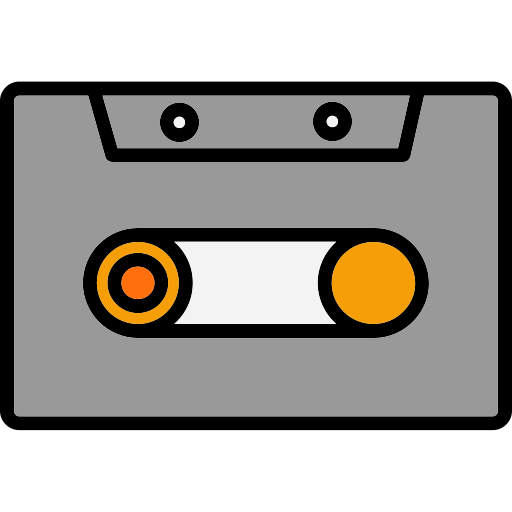 카세트 Generic Outline Color icon