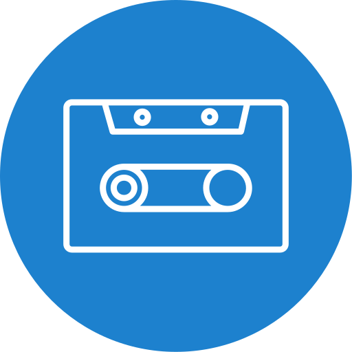 cassette Generic Circular icoon