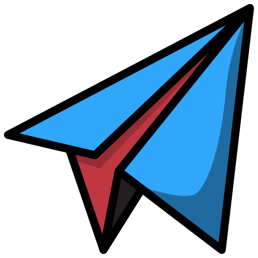papieren vliegtuig Generic Outline Color icoon