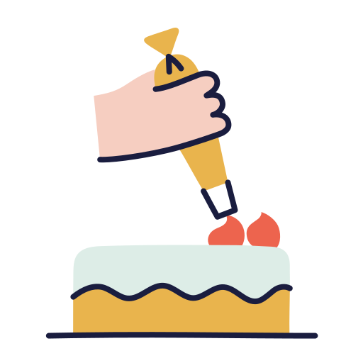 dekoracja ciasta Generic Flat ikona