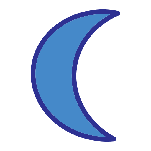 halbmond Generic Blue icon