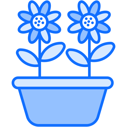 꽃들 Generic Blue icon