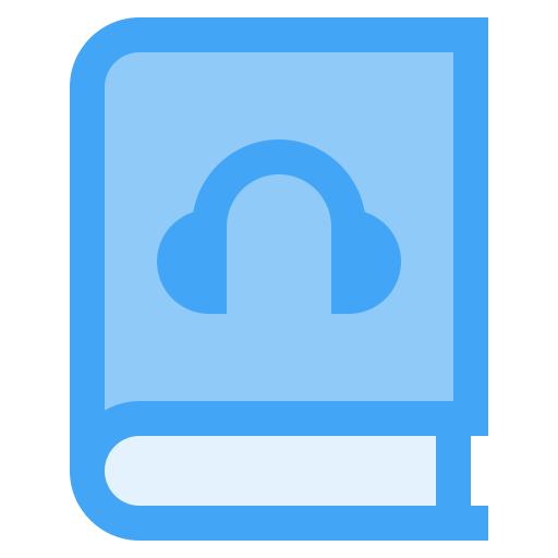 Audiobook Generic Blue icon