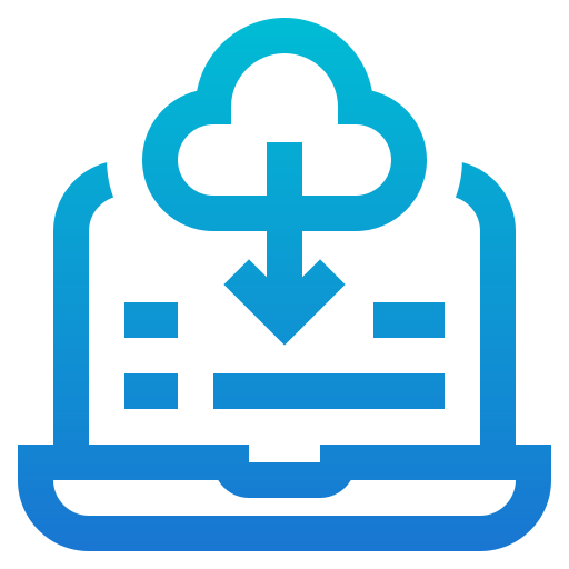 archiviazione cloud Generic Gradient icona