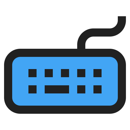 Keyboard Generic Outline Color icon