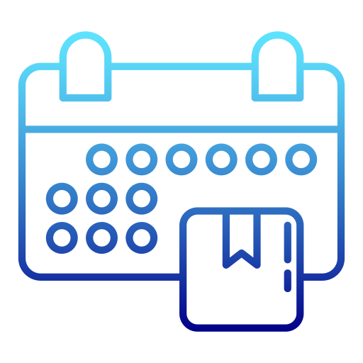 calendrier Generic Gradient Icône
