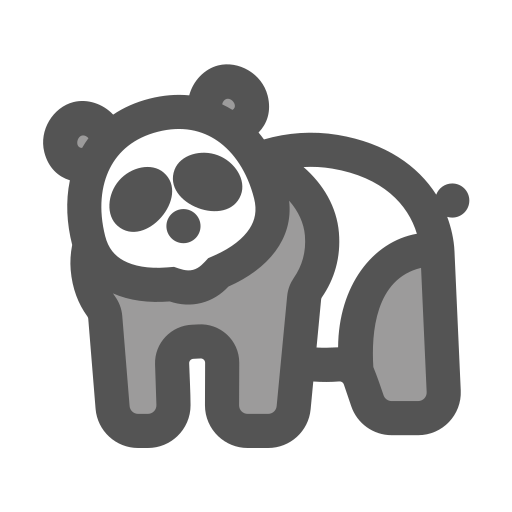 panda Generic Grey icoon