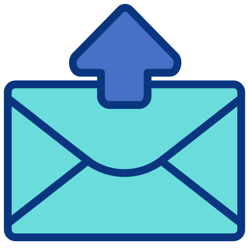 Mail out Generic Outline Color icon