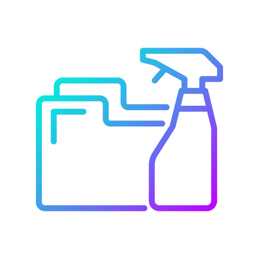 Data cleaning Generic Gradient icon