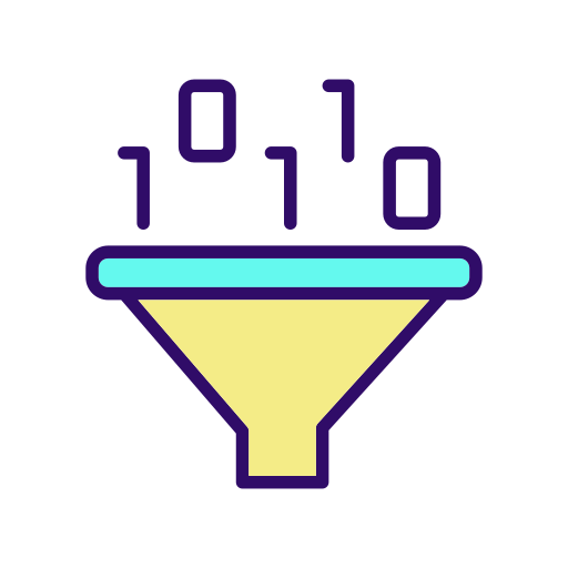 Funnel Generic Thin Outline Color icon