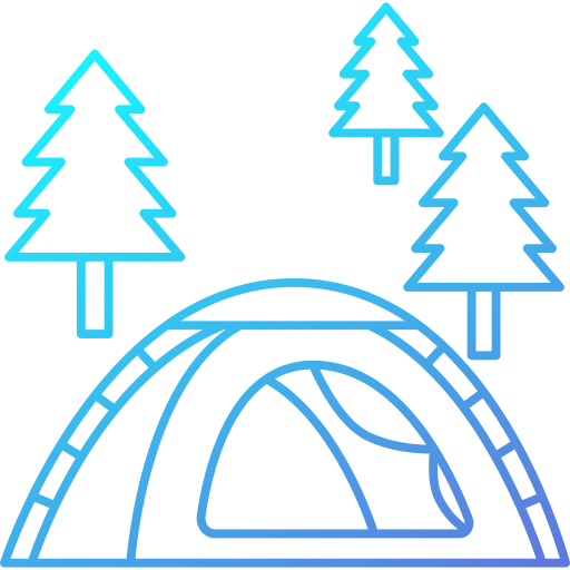 Tent Generic Gradient icon