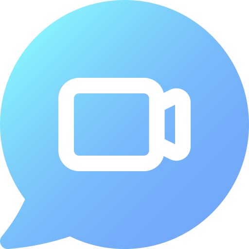 Video chat Generic Flat Gradient icon
