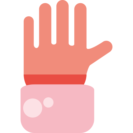 hand omhoog Generic Flat icoon