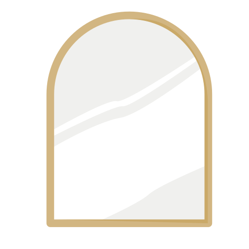 specchio da parete Generic Flat icona