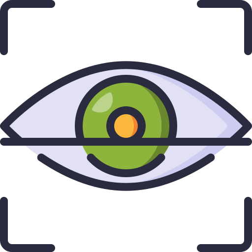 scansione dell'occhio Generic Outline Color icona