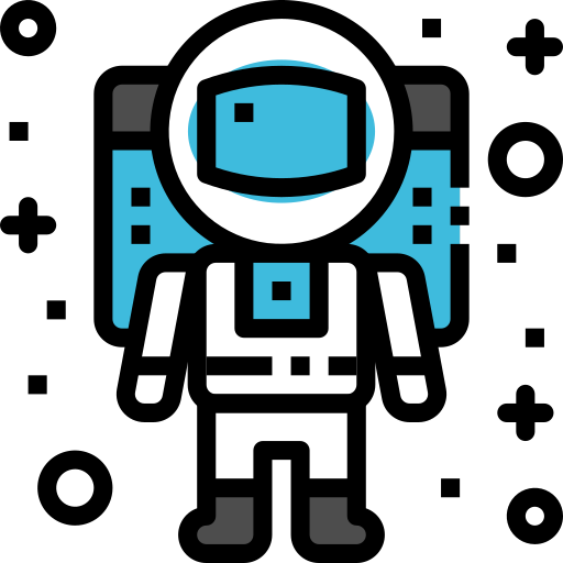 astronauta Generic Outline Color icona